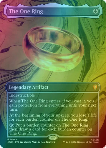 The One Ring Foil Borderless – HOC 44 – Magic: The Gathering карта