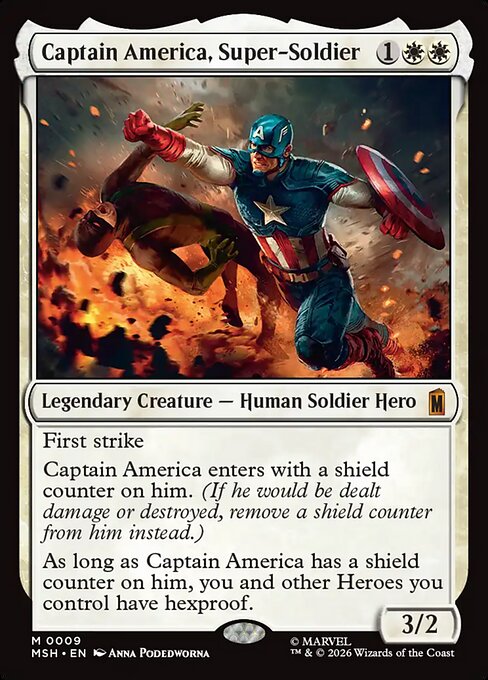Captain America, Super-Soldier (Mythic) – MSH – NM – EN