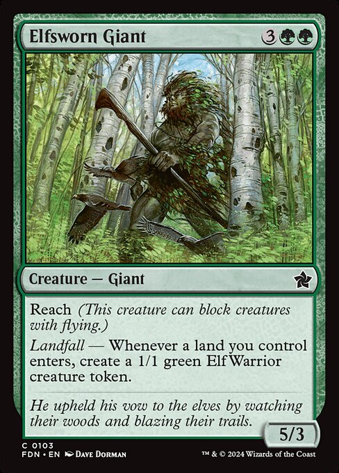 Elfsworn Giant – Foundations #103