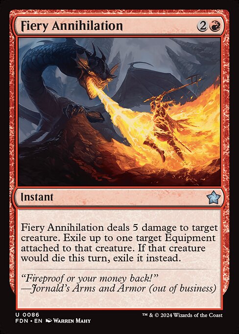 Fiery Annihilation – Foundations #86