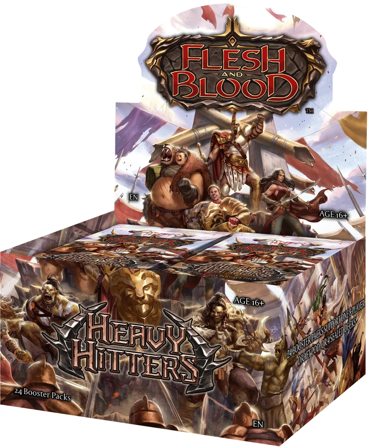 Flesh and Blood – Heavy Hitters Booster Display (24 Boosters) – EN
