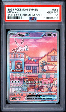 Pokémon Mew ex #053 PSA 10 GEM MT — SVP Black Star Promo в защитен слаб