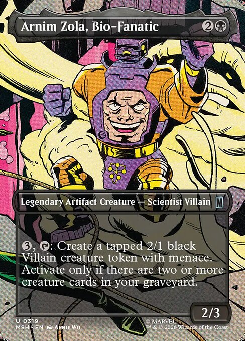 Arnim Zola, Bio-Fanatic (Uncommon) – MSH – NM – EN