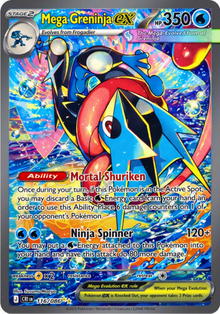 Mega Greninja ex SIR – Chaos Rising CRI 116 – Pokémon карта