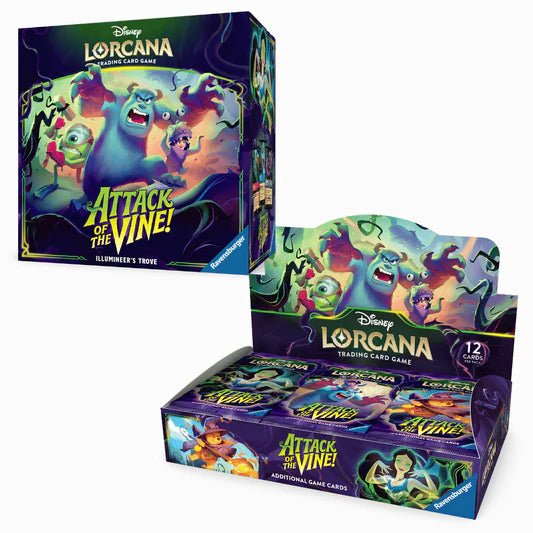 PRE-ORDER | Disney Lorcana TCG: Attack of the Vine – Bundle (Booster Display + Illumineer's Trove) – English