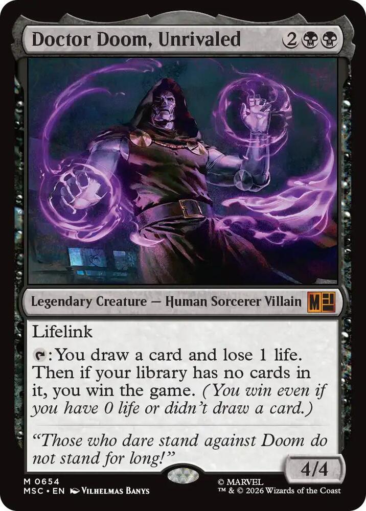 Doctor Doom, Unrivaled – NM – Non-Foil – EN