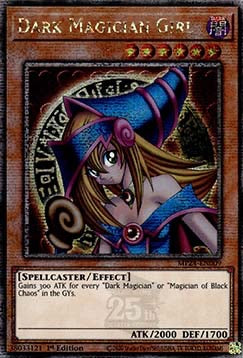 Dark Magician Girl (V.2 - Quarter Century Secret Rare) MP 24 EN