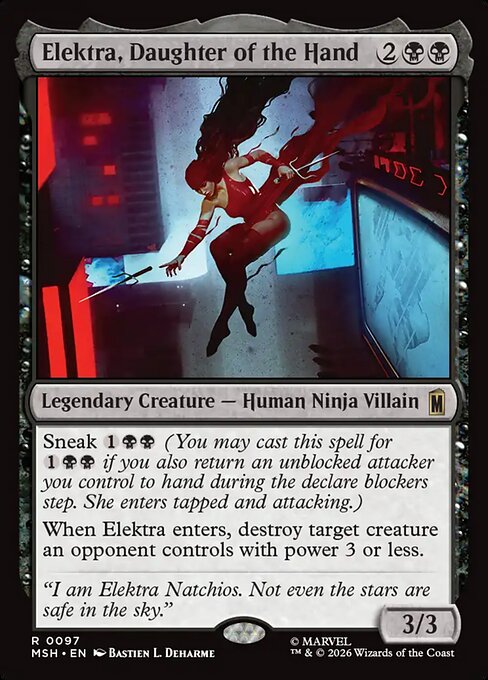 Elektra, Daughter of the Hand (Rare) – MSH – NM – EN