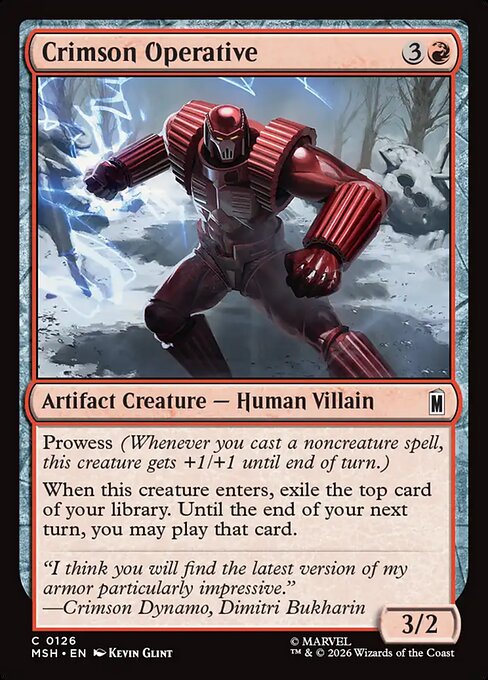 Crimson Operative – Marvel Super Heroes
