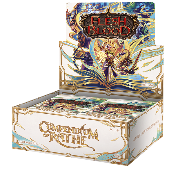 PRE-ORDER:Flesh and Blood TCG: Compendium of Rathe - Booster Display 24 Packs
