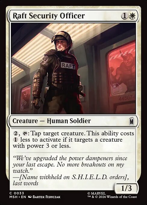 Raft Security Officer (Foil) – Marvel Super Heroes