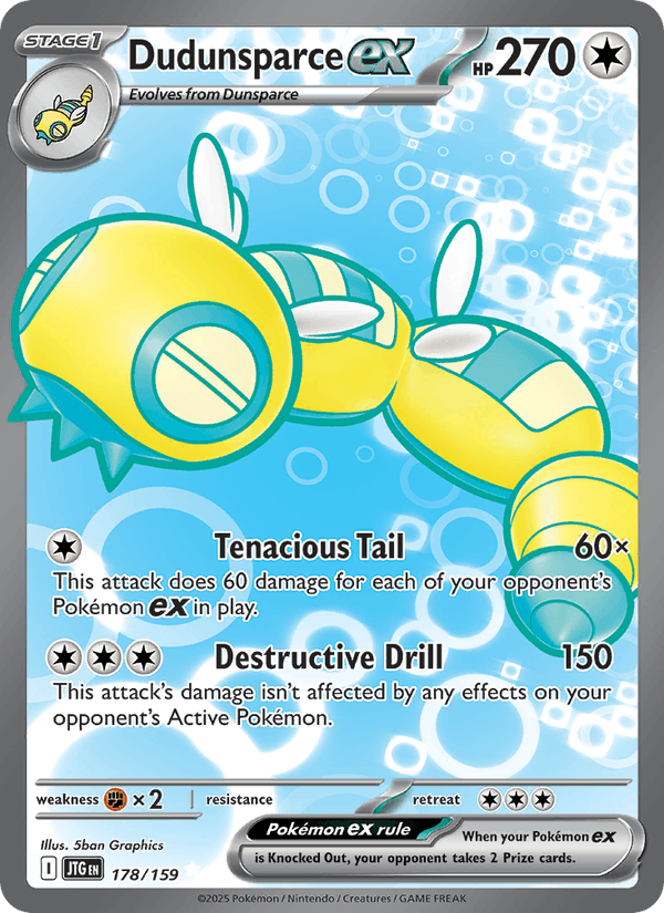 Dudunsparce ex Ultra Rare – Pokémon TCG карта от Journey Together (JTG 178)