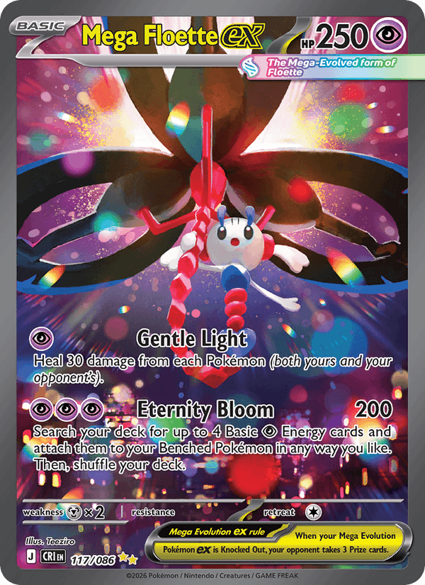 Mega Floette ex Special Illustration Rare – Pokémon TCG карта от Chaos Rising (CRI 117)
