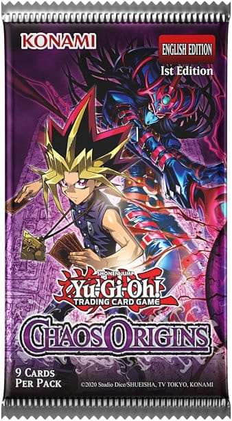 Yu-Gi-Oh! Chaos Origins Booster Display — отворена кутия с пакетите