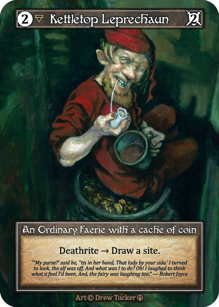 Kettletop Leprechaun Foil – Sorcery: Contested Realm карта от Arthurian Legends