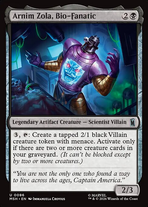 Arnim Zola, Bio-Fanatic – Marvel Super Heroes