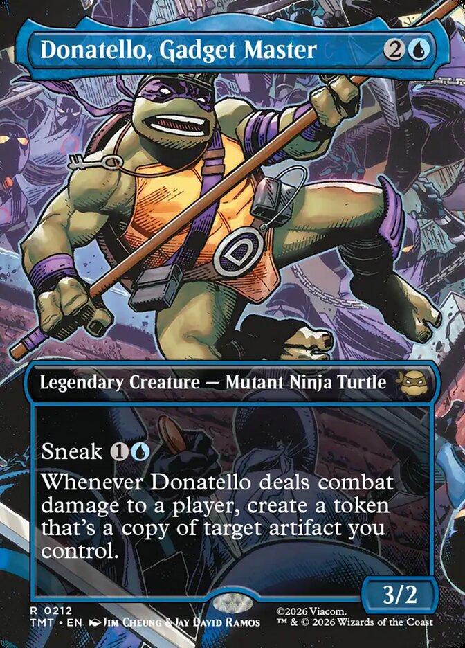 Donatello, Gadget Master Borderless – Magic: The Gathering карта от Teenage Mutant Ninja Turtles