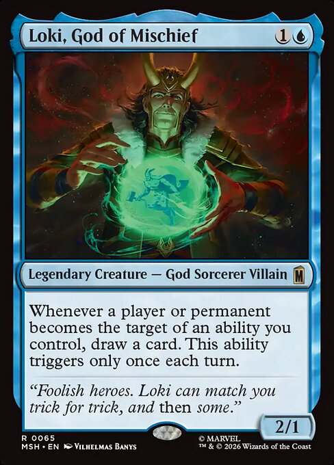 Loki, God of Mischief (Rare) – MSH – NM – EN