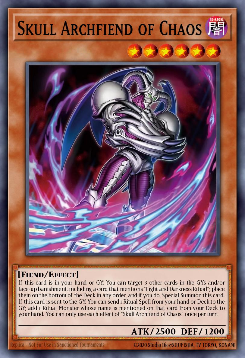Skull Archfiend of Chaos Super Rare – Yu-Gi-Oh! карта от Chaos Origins (CORI-EN002)