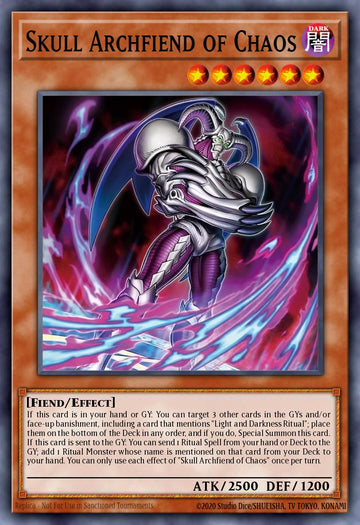 Skull Archfiend of Chaos Super Rare – Yu-Gi-Oh! карта от Chaos Origins (CORI-EN002)