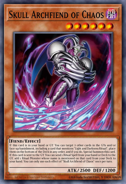 Skull Archfiend of Chaos Super Rare – Yu-Gi-Oh! карта от Chaos Origins (CORI-EN002)