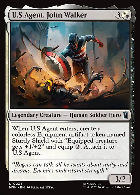 U.S.Agent, John Walker (Foil Uncommon) – MSH – NM – EN