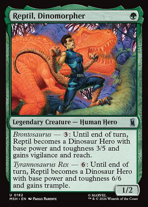 Reptil, Dinomorpher – Marvel Super Heroes