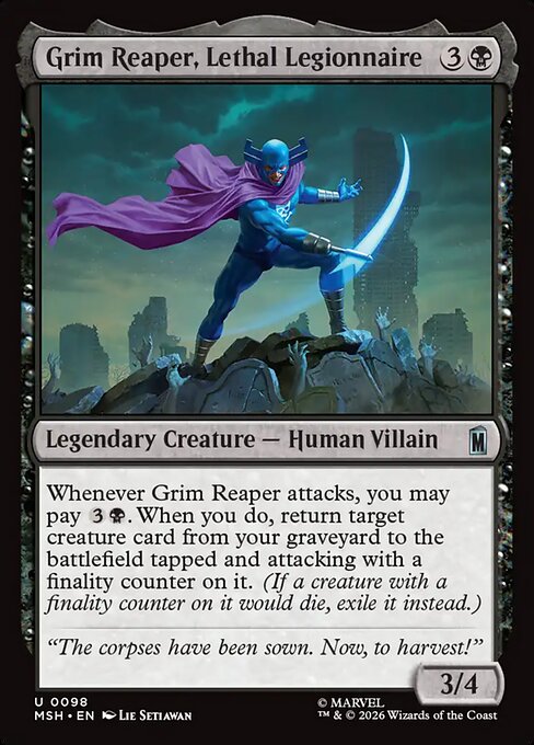 Grim Reaper, Lethal Legionnaire – Marvel Super Heroes
