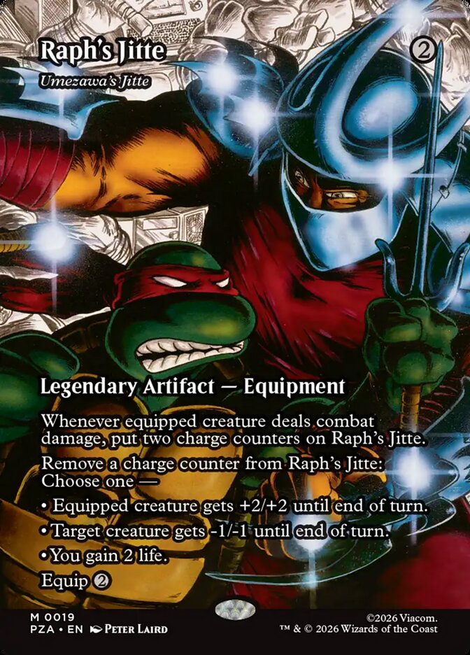 Umezawa's Jitte Foil Source Material Borderless – Magic: The Gathering карта от Teenage Mutant Ninja Turtles Source Material
