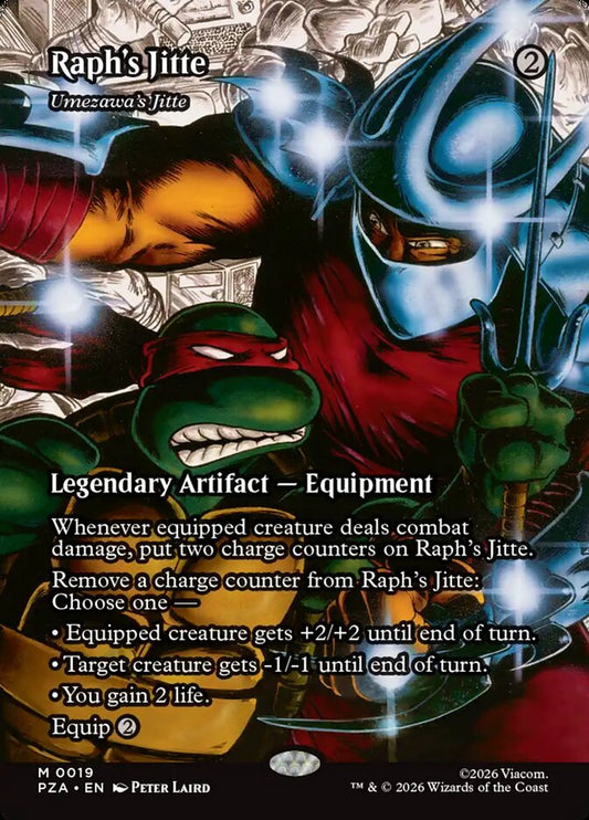Umezawa's Jitte Foil Source Material Borderless – Magic: The Gathering карта от Teenage Mutant Ninja Turtles Source Material