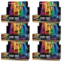 MTG Star Trek Play Booster Case с 6 дисплея, общо 180 пакета