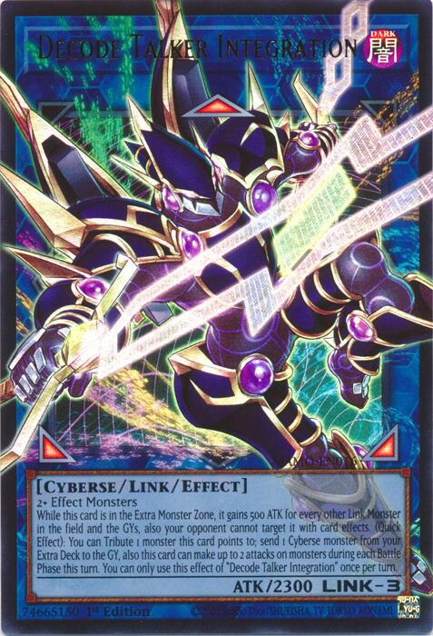 Decode Talker Integration Ultra Rare – Yu-Gi-Oh! карта от Magnificent Monsters (MAMO-EN016)