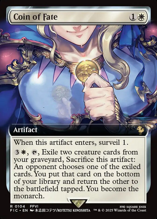 Coin of Fate Extended Art – Magic: The Gathering карта от Final Fantasy Commander