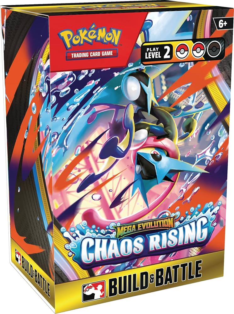 Pokémon Chaos Rising Build & Battle Box с 4 бустера и готово тесте