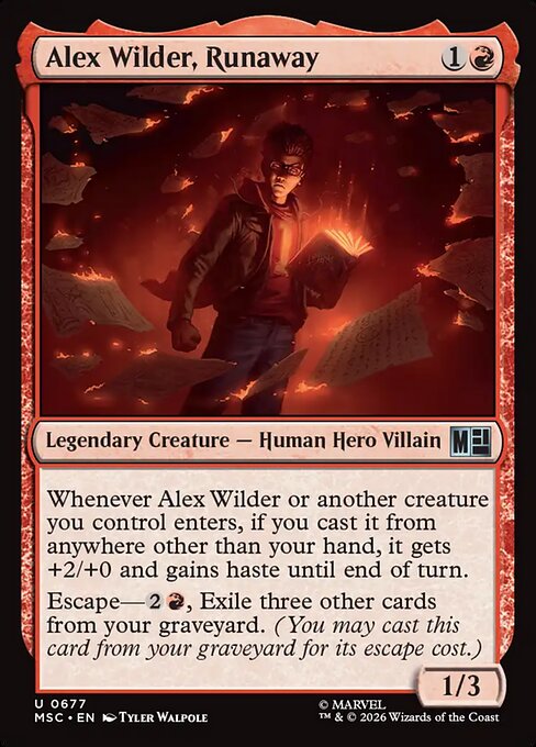 Alex Wilder, Runaway (Foil Uncommon) – MSC – NM – EN