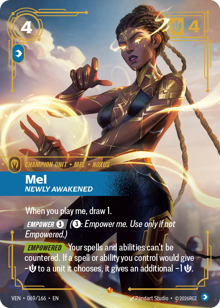 Mel, Newly Awakened – Riftbound: League of Legends карта от Vendetta (VEN-069)