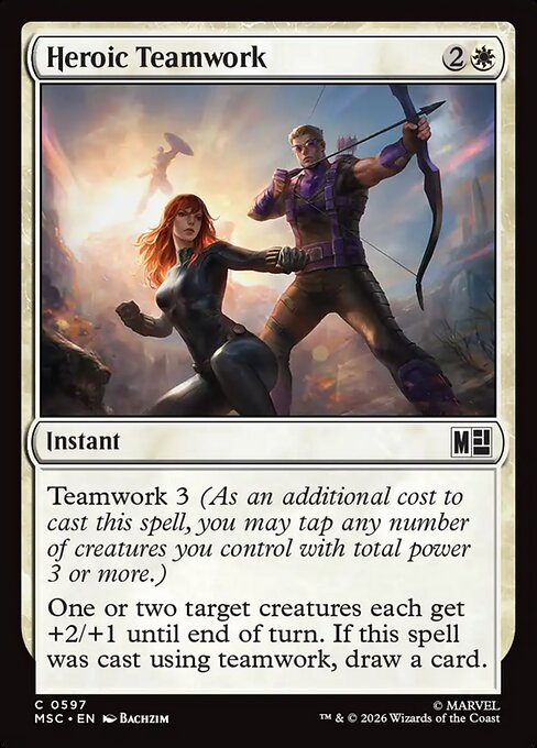 Heroic Teamwork (Foil Common) – MSC – NM – EN