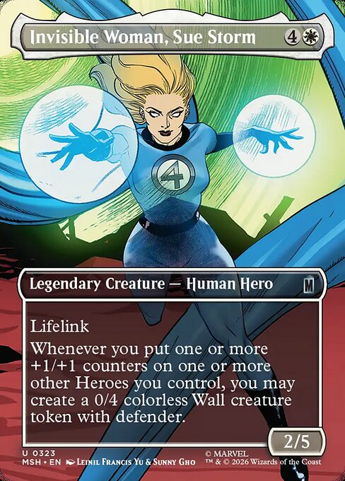 Invisible Woman, Sue Storm (Uncommon) – MSH – NM – EN