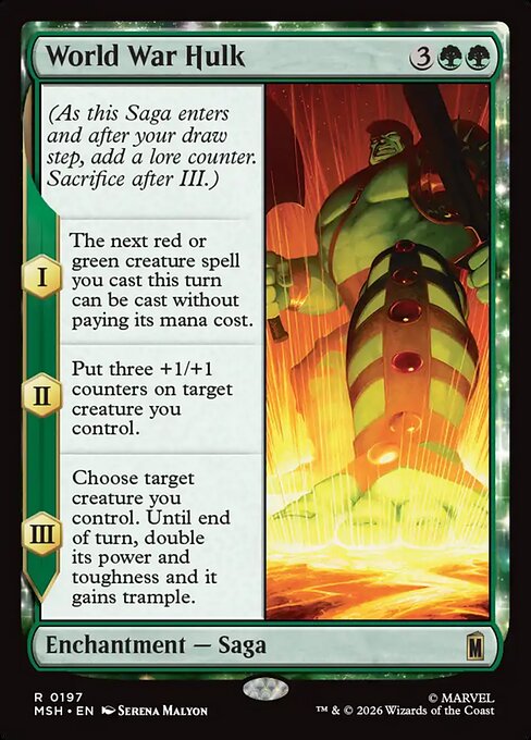 World War Hulk (Foil Rare) – MSH – NM – EN