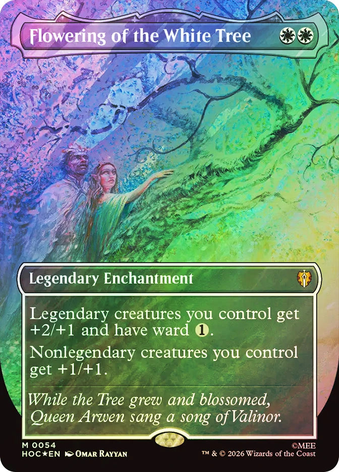Flowering of the White Tree Surge Foil Borderless – HOC 54 – Magic: The Gathering карта