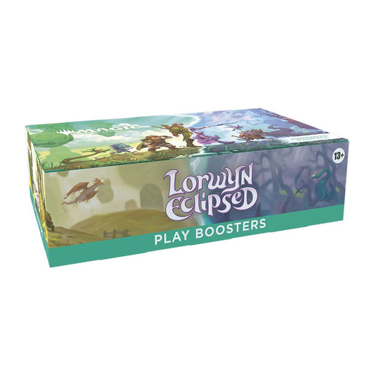 MTG Lorwyn Eclipsed Play Booster Display — изглед отстрани на кутията