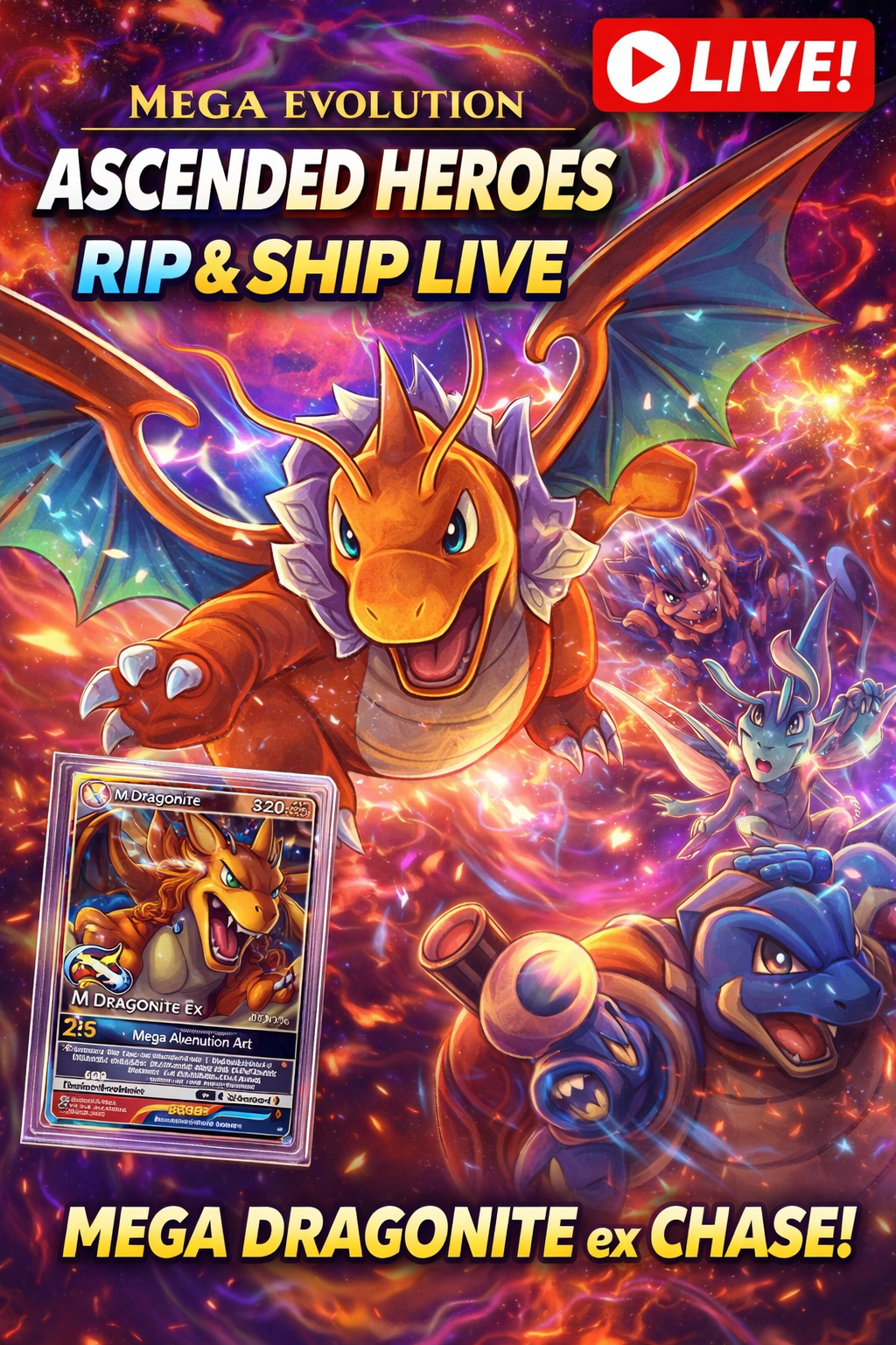 POKÉMON TCG RIP & SHIP 🚨 ASCENDED HEROES | MEGA HITS