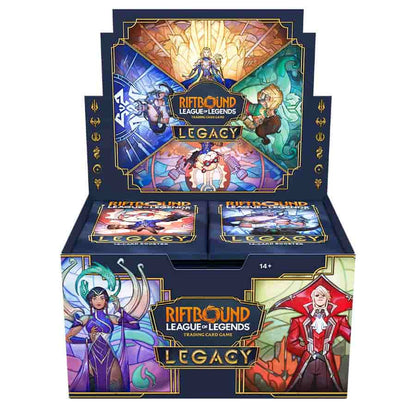 Riftbound Legacy Booster Display — изглед отстрани
