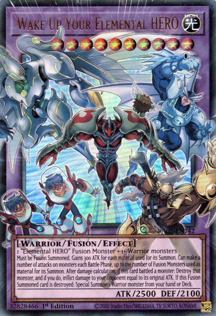 Wake Up Your Elemental HERO (V.1 - Ultra Rare) – RA05 – NM – EN