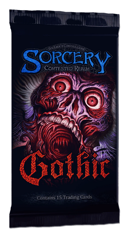 Sorcery: Contested Realm Gothic Booster Display — съдържание на кутията с 36 бустер пакета