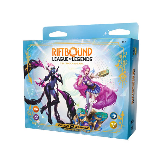 PRE-ORDER | Riftbound: League of Legends TCG – Radiance Evelynn & Seraphine Showdown Deck Display (4 Decks) – EN