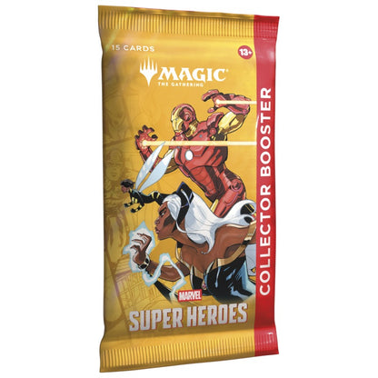 MTG Marvel Super Heroes Collector Booster пакет — гръб