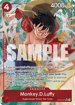 Monkey.D.Luffy (OP12-015) (V.2) Legacy of the Master