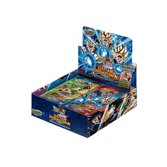 Dragon Ball Super Card Game – Saiyan Showdown Booster Box (24 Boosters) – EN