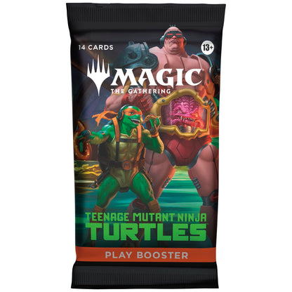 MTG TMNT Play Booster Display — гръб на опаковката